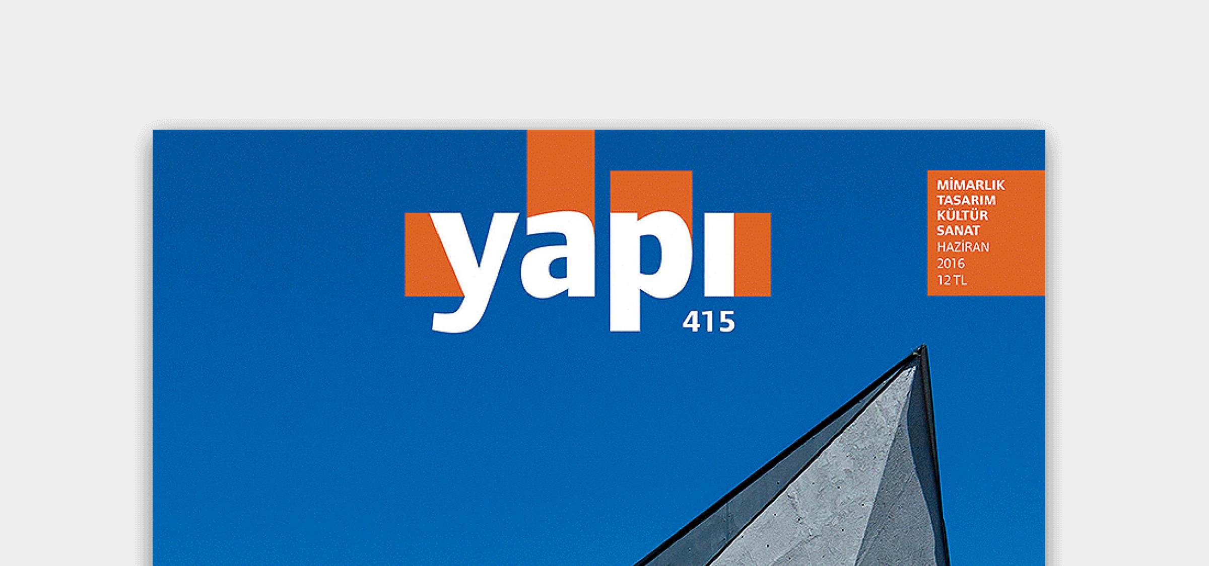 Cover page on Yapi magazine with Atrium | News | Atrium Architekti