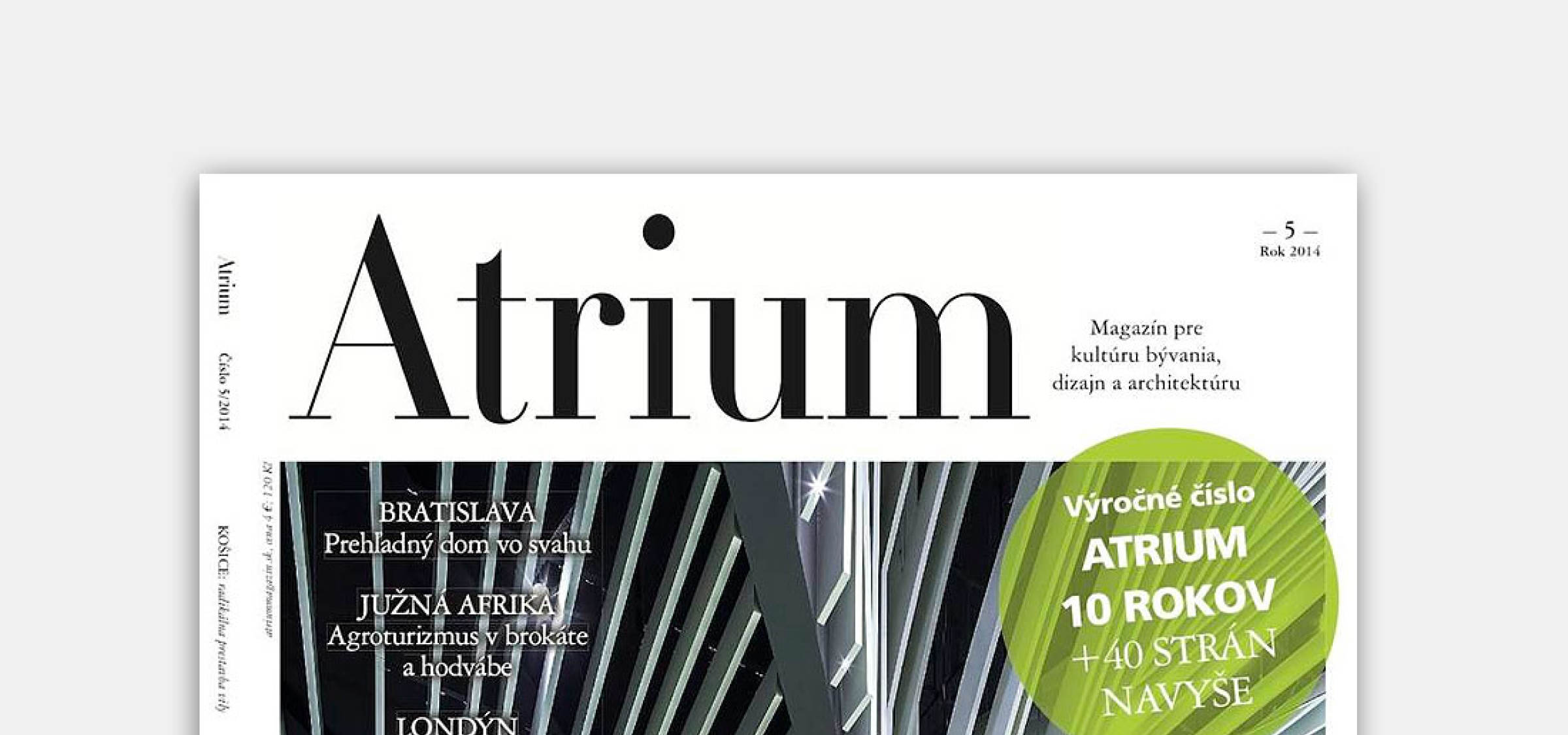 Vila M v novom čísle Atrium magazínu | Aktuálne | Atrium Architekti