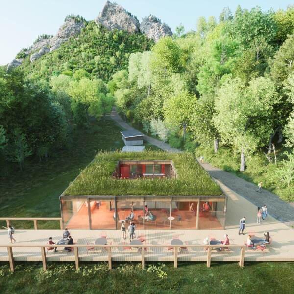 Oddychová zóna a infocentrum správy NP Pieniny