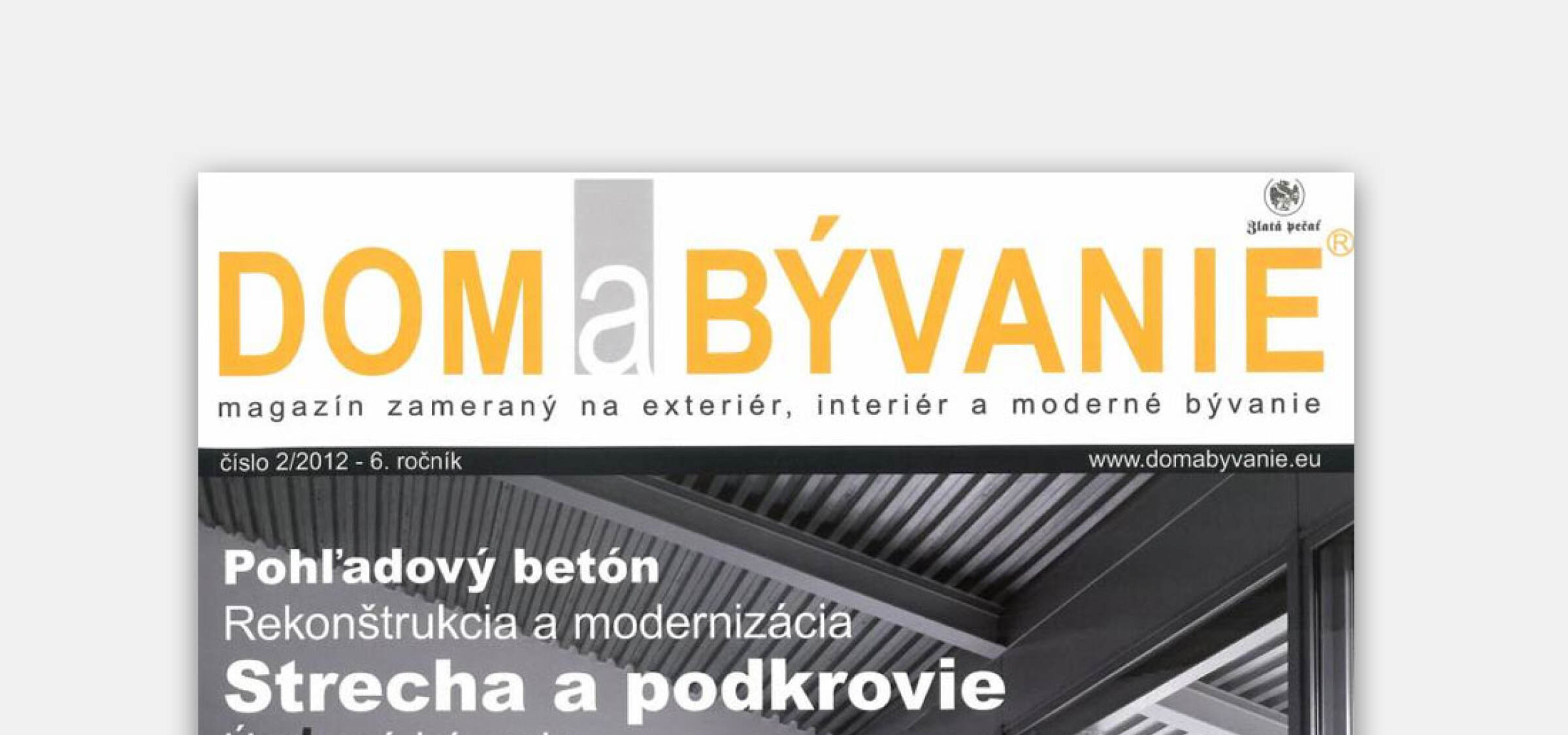 Vila A in magazine Dom a bývanie | News | Atrium Architekti