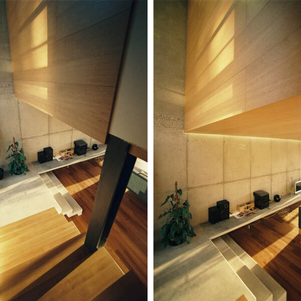 Wooden facing