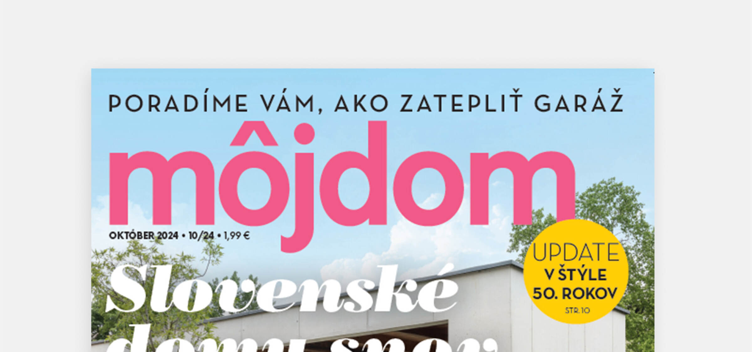 Villa Michalovce on the cover of Mój Dom magazine | News | Atrium Architekti